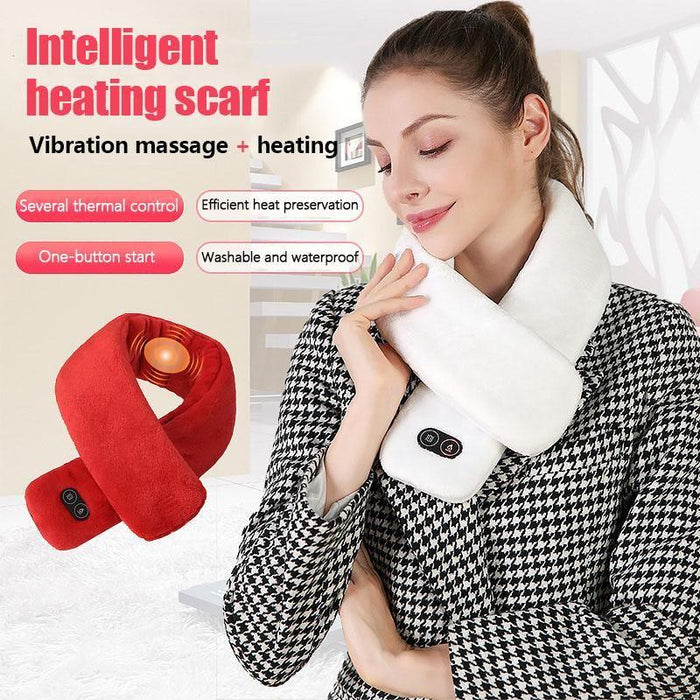 Colverro™ Heated Neck Scarf with Vibration Massage and USB Power