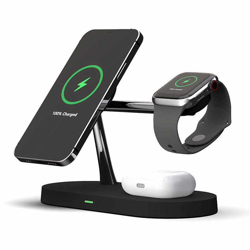 5-in-1 magnetic wireless charging stand with phone