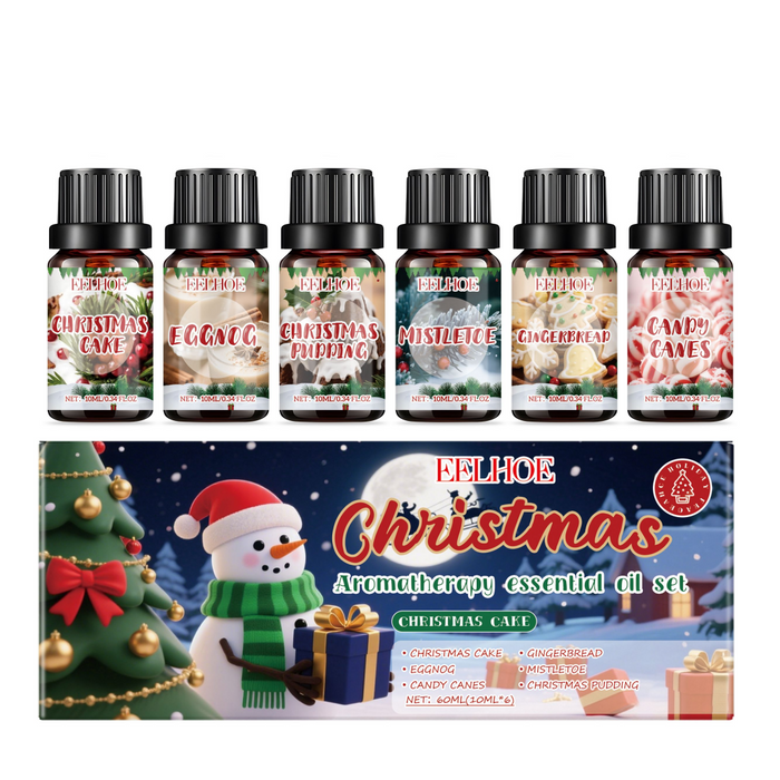 Colverro Christmas Fragrance Oil Gift Set, 6 Holiday Scents
