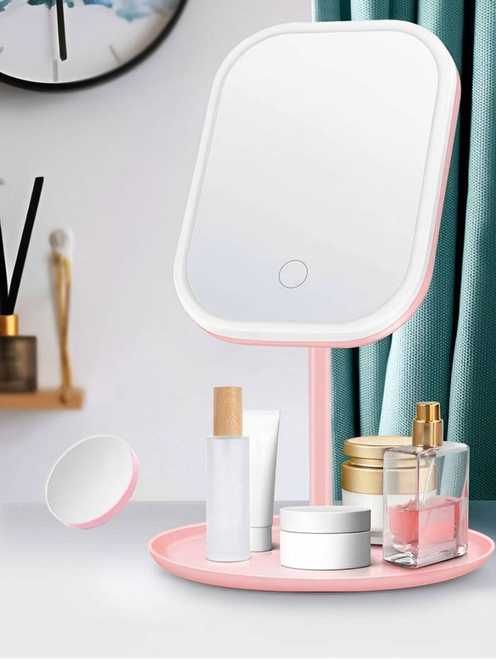 Colverro™ Portable LED Makeup Mirror with Three Light Modes and Dimmer
