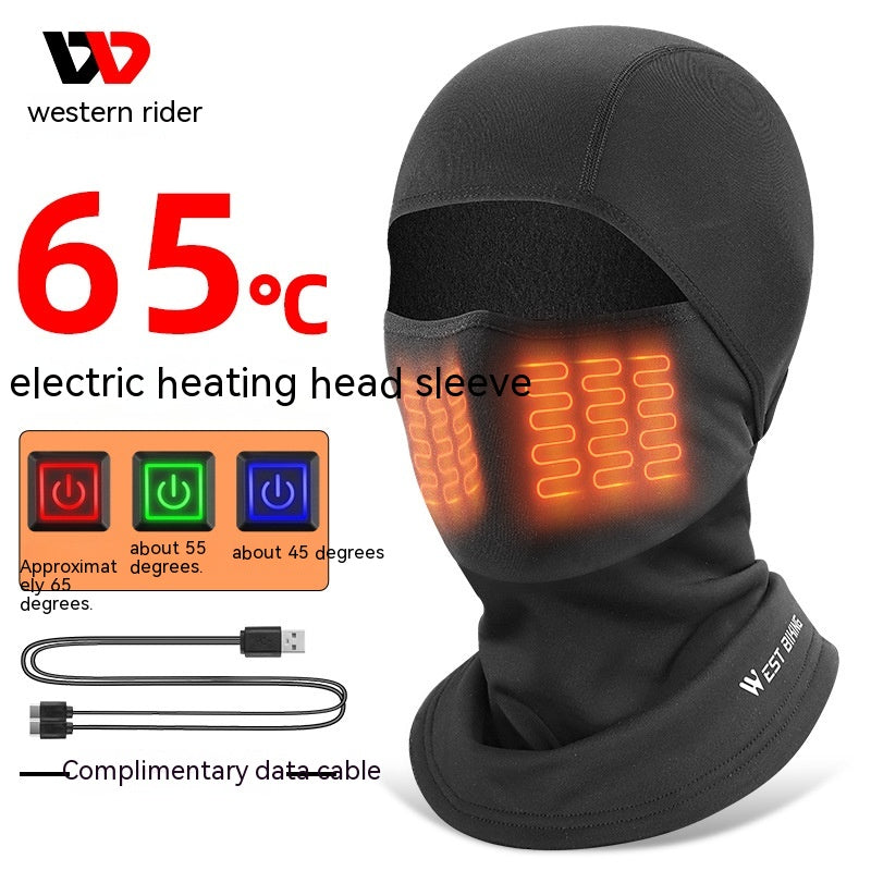 Heated Balaclava with Battery, Winter Cycling Face Hood