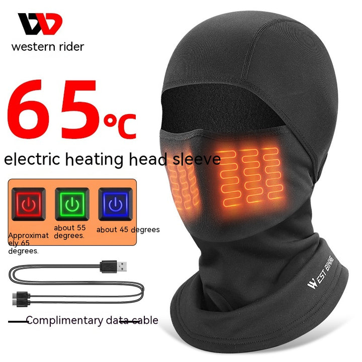 Heated Balaclava with Battery, Winter Cycling Face Hood