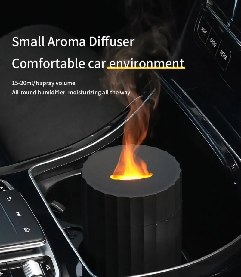 Flame Effect Humidifier and Essential Oil Diffuser, 100 ml