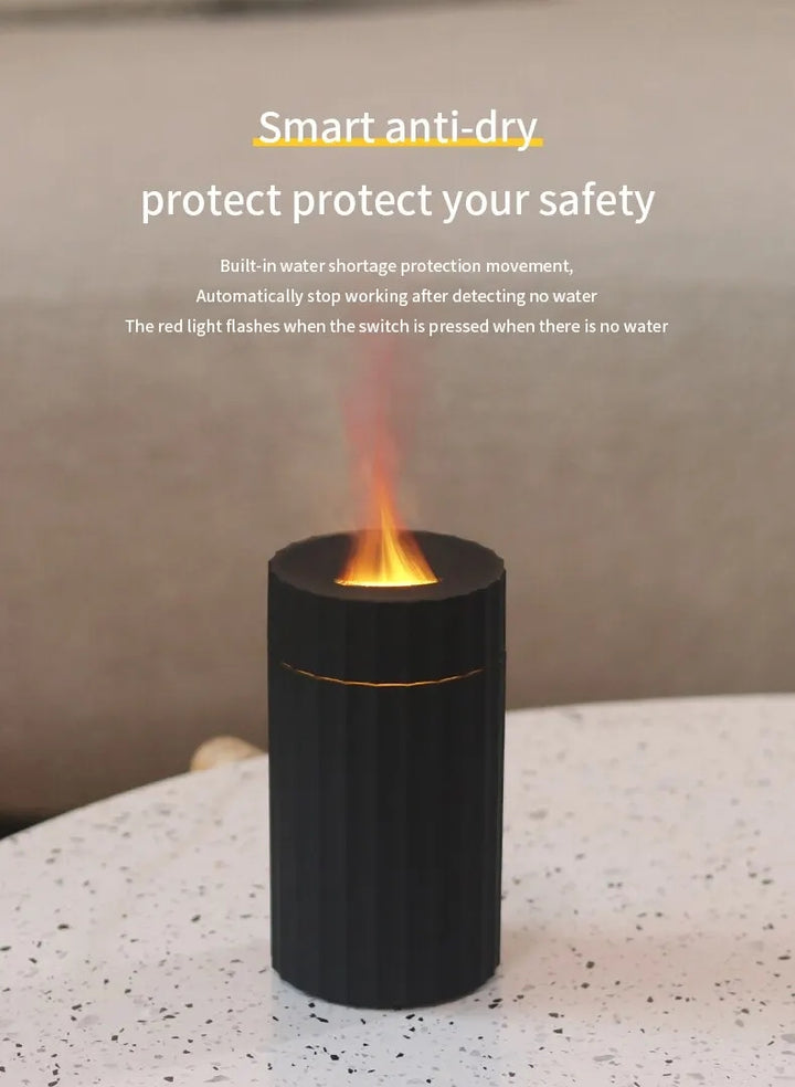 Flame Effect Humidifier and Essential Oil Diffuser, 100 ml