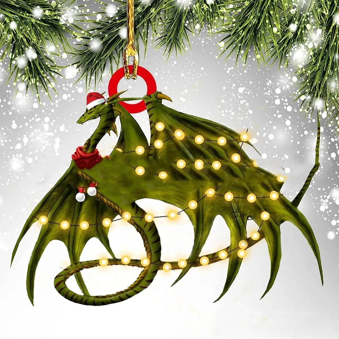 Colverro™ Acrylic Dinosaur Dragon Egg Christmas Ornament – 3 Inch