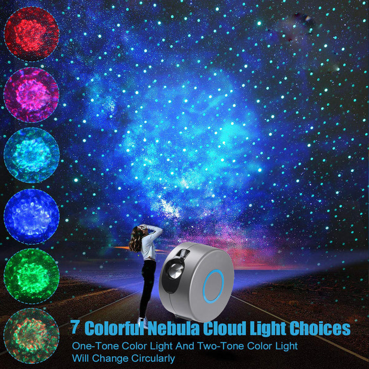 Galaxy Starry Sky Projector with Rotating 7 Color Dynamic Lights