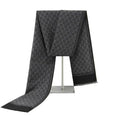 Colverro™ Wool Blend Winter Scarf with Letter Print and Fringe Trim