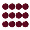Colverro™ Velvet Christmas Ornaments Set of 12 with Soft Matte Finish