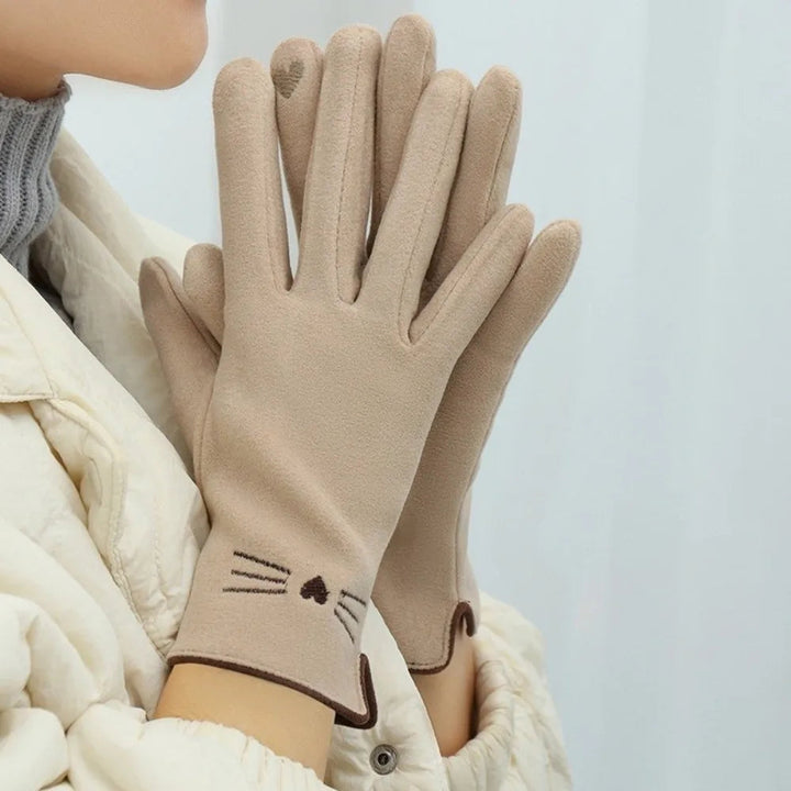 Colverro™ Cute Cat Touchscreen Winter Gloves for Women