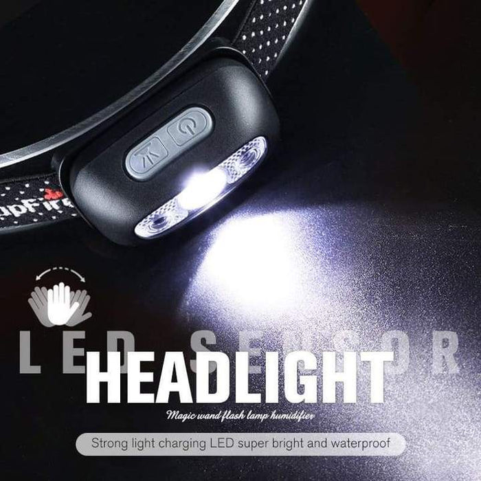 Colverro™ Rechargeable LED Headlamp with Motion Sensor and SOS Mode