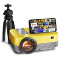 Colverro™ Mini HD Projector with Tripod and Built-In Speakers