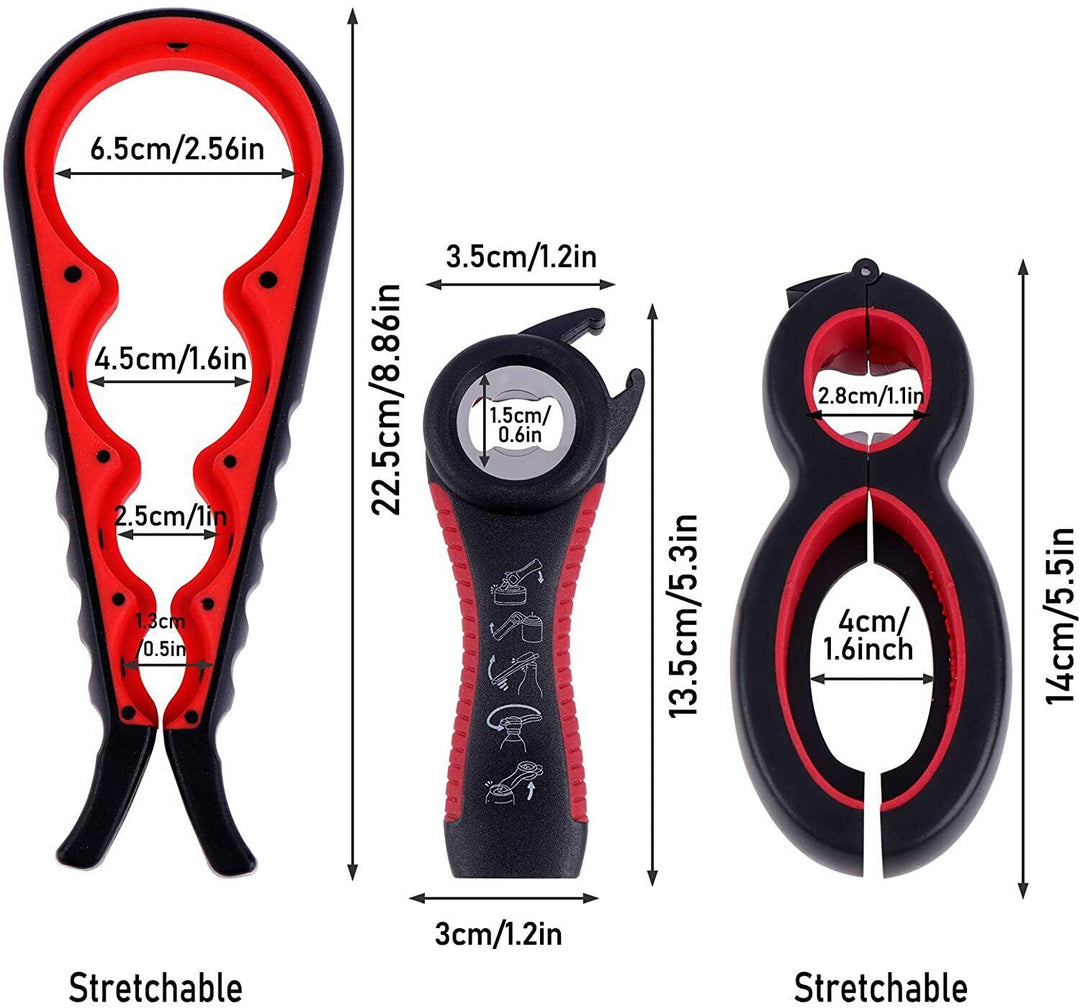 Colverro™ 6-in-1 Multi Opener for Jars, Bottles, Cans and Pull Tabs