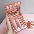 Colverro™ Mini Makeup Brush Set with Mirror in a Compact Case