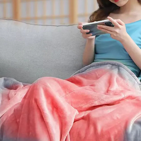 Colverro™ Cordless USB Heated Throw for Couch, Office &amp; Travel