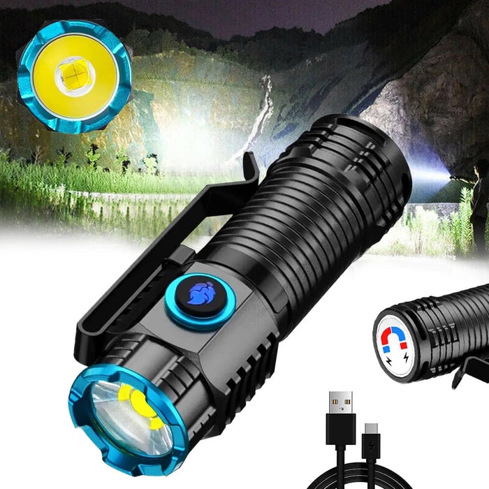 Colverro™ Rechargeable 1000 Lumen LED Flashlight with Magnetic Tail