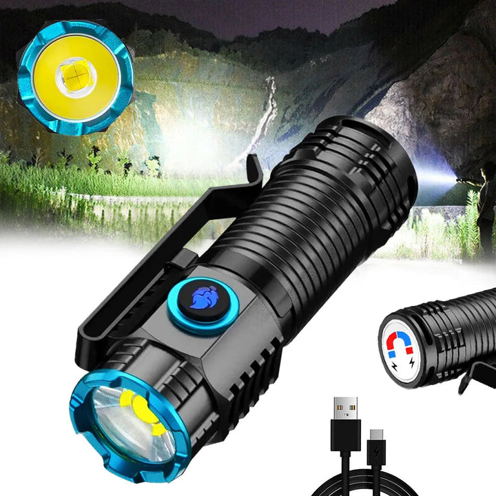 Colverro™ Rechargeable 1000 Lumen LED Flashlight with Magnetic Tail