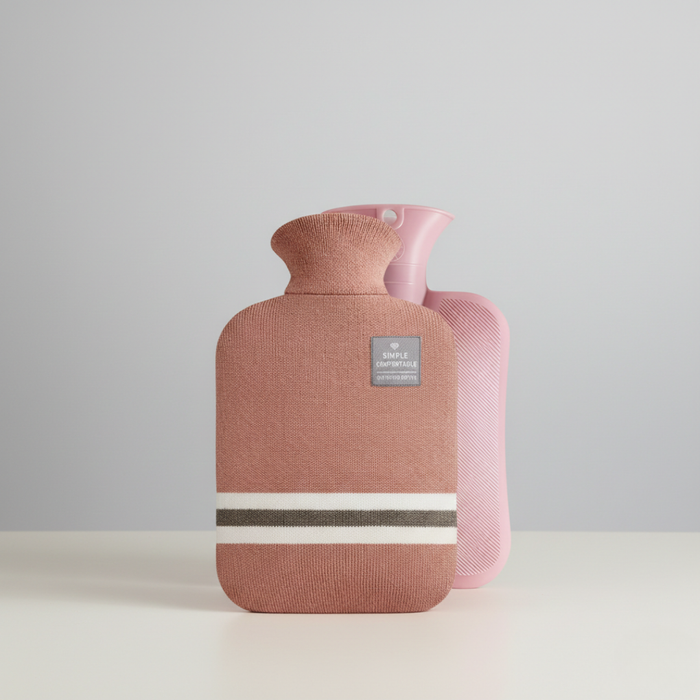 Colverro™ 2 Liter Hot Water Bottle with Knit Cover, Warm for Hours