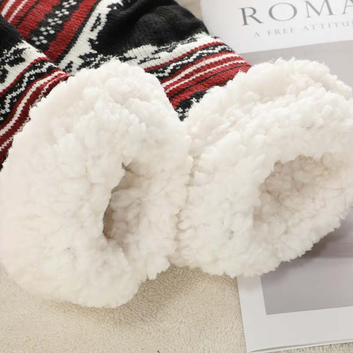 Colverro™ Ultra-Thick Snowflake Slipper Socks with Silicone Grip Soles