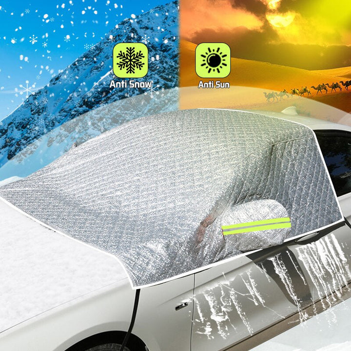 Colverro™ Windshield Snow Cover with 4-Layer Insulation &amp; Reflective Strip