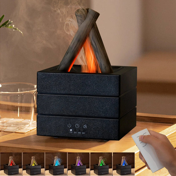 Colverro™ Flame Effect Aroma Diffuser and Humidifier with Remote