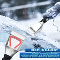 Colverro™ 12V Heated Ice Scraper for Faster Windshield Clearing