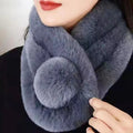 Colverro™ Plush Faux Fur Loop Scarf – Soft, Cozy Neck Warmer