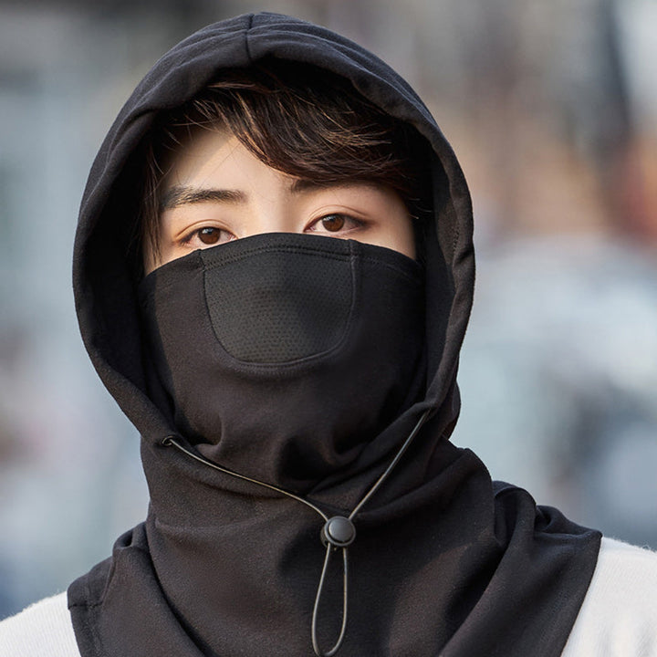 Colverro™ Hooded Cycling Face Mask with Built-In Neck Warmer