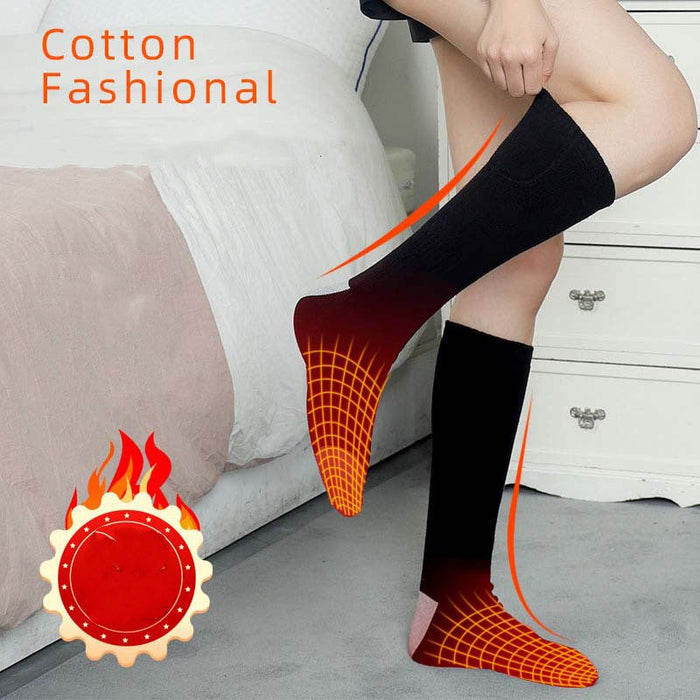 Colverro™ USB Rechargeable Heated Socks – Water-Resistant and Soft