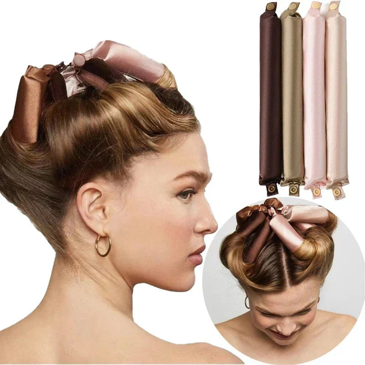 Colverro™ Satin Heatless Curling Headband for Soft Overnight Curls