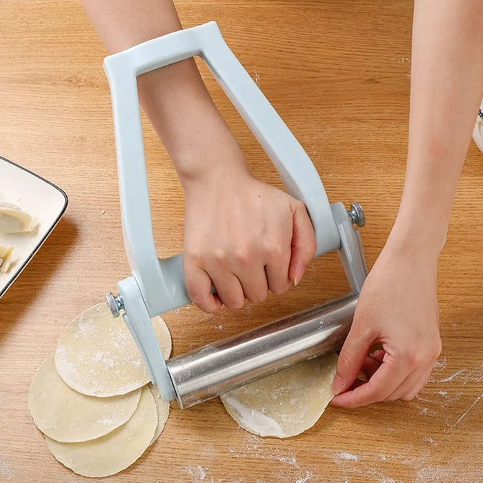 Colverro™ Stainless Steel Handheld Dough Roller with T-Shape Handle