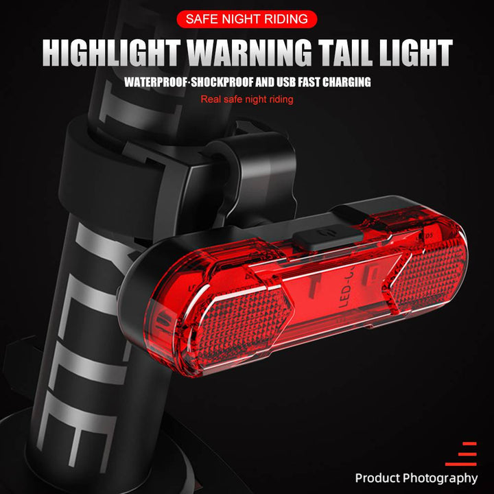 Colverro™ 1000 Lumen Rechargeable Bike Headlight and Taillight Set