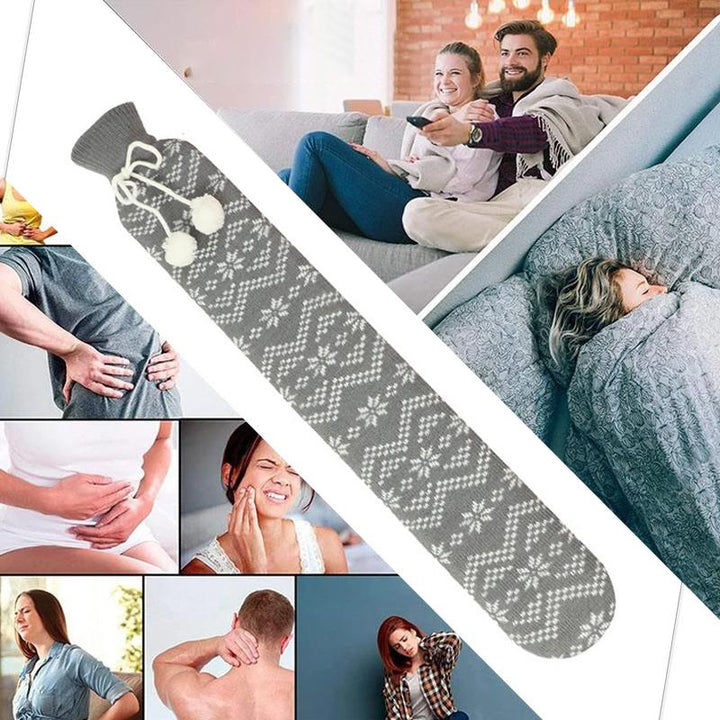 Colverro™ Extra-Long 72 cm Hot Water Bottle with Soft Cover