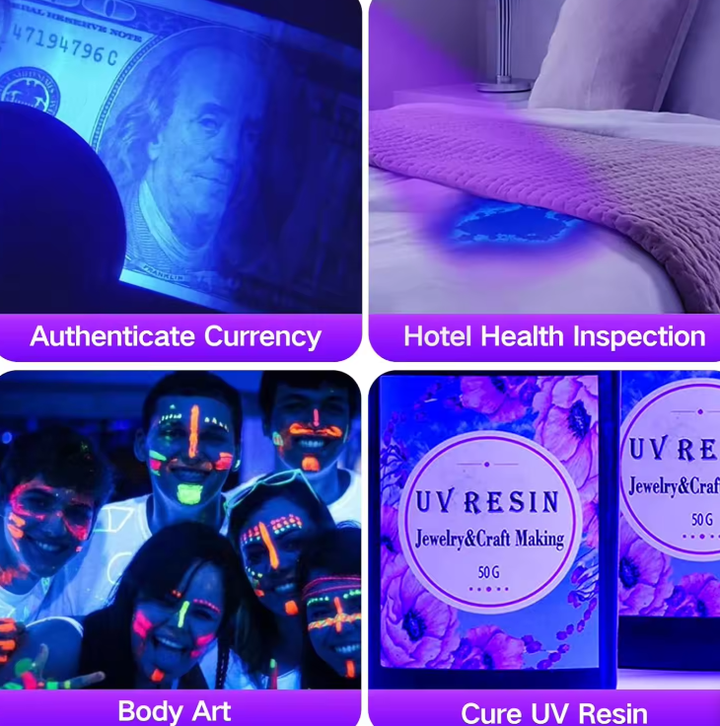 Colverro™ UV Flashlight with 51 LEDs for Finding Pet Urine and Stains