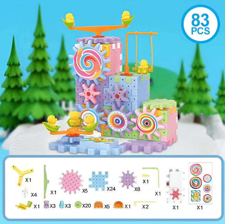 Colverro™ Motorized Gear Building Blocks Set for Curious Young Builders