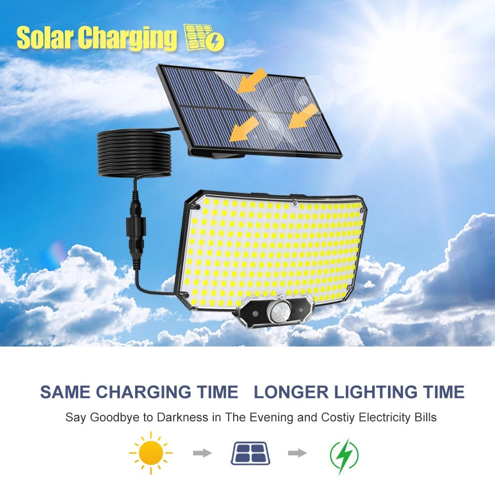 Colverro™ Solar Motion Sensor Flood Light with 234 LEDs and Remote Control