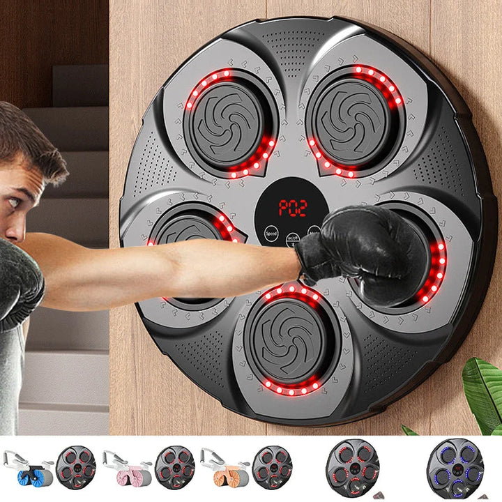 Colverro™ Wall-Mounted Music Boxing Machine with Bluetooth and Lights
