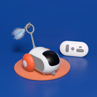 Colverro Remote Control Cat Car with Feather Wand
