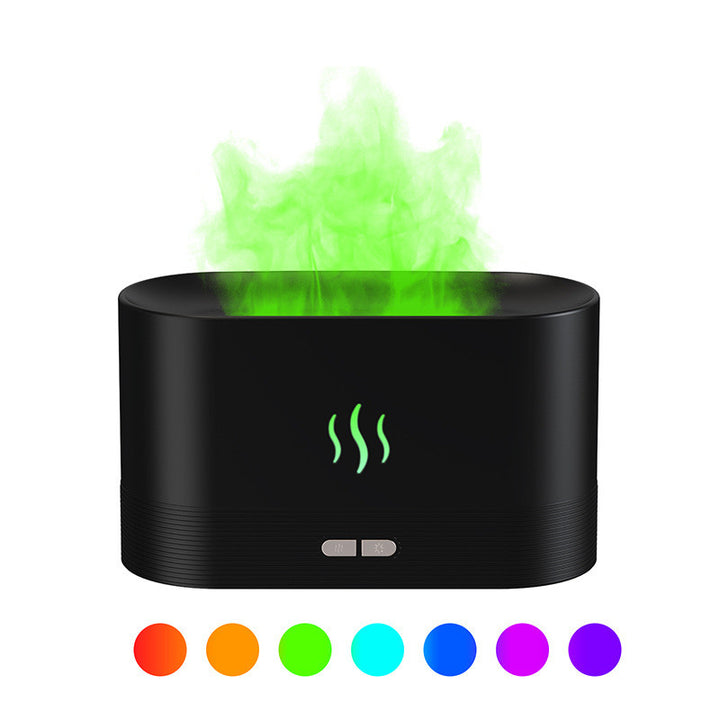 Aroma Diffuser with Flame Light Effect and Cool Mist Humidifier