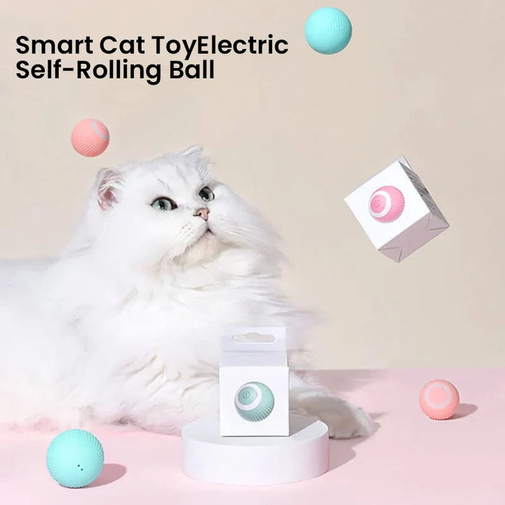 Colverro™ Interactive Rolling Cat Toy Ball with Smart Obstacle Sensor