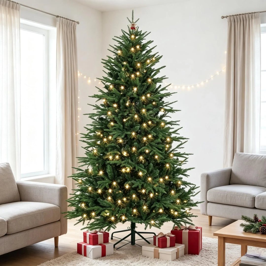 Full green pre-lit Christmas tree 6 ft