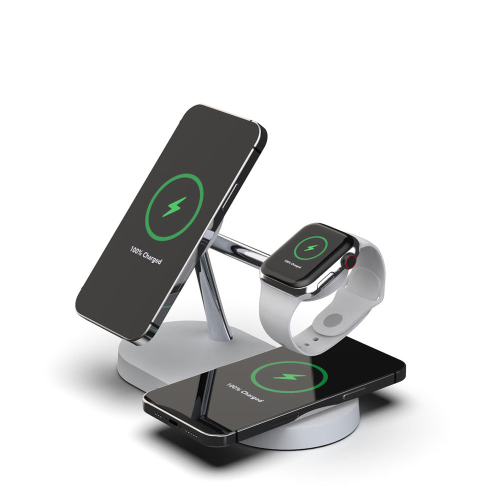 5-in-1 magnetic wireless charging stand with phone