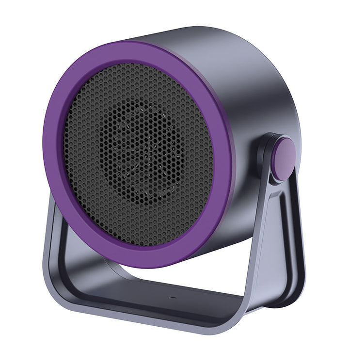 Round mini space heater on tilting stand