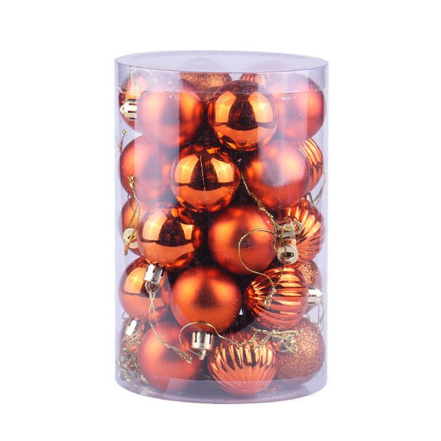 Colverro™ Set of 34 Christmas Ball Ornaments 4 cm in Rich Colors