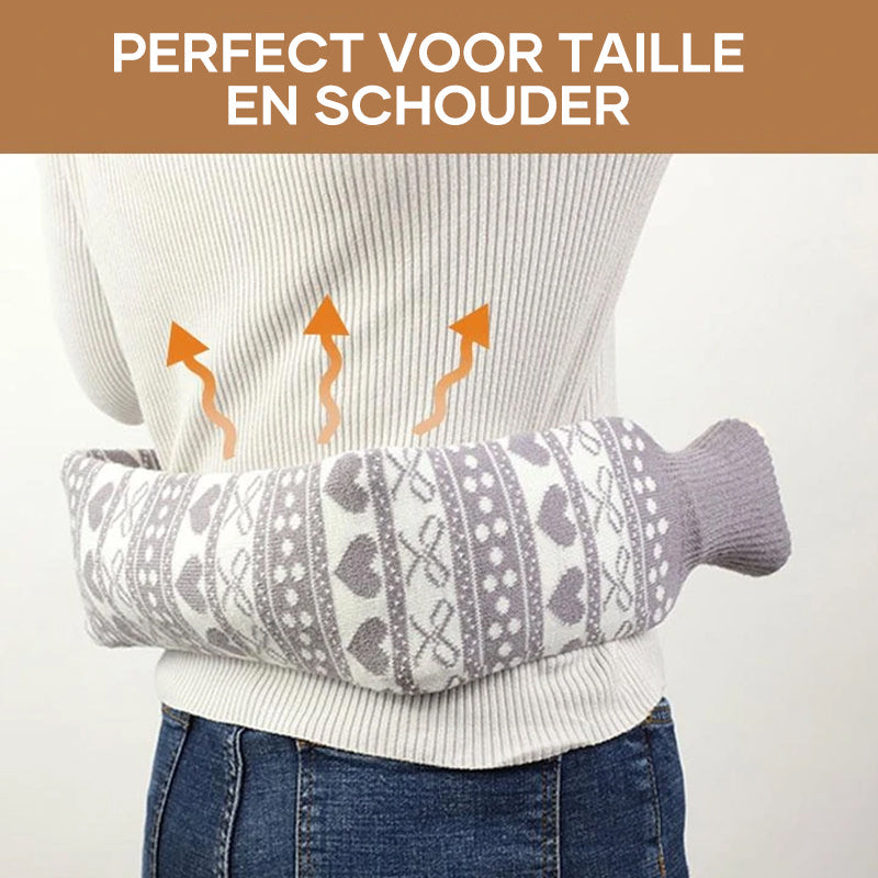 Colverro™ Extra-Long 72 cm Hot Water Bottle with Soft Cover