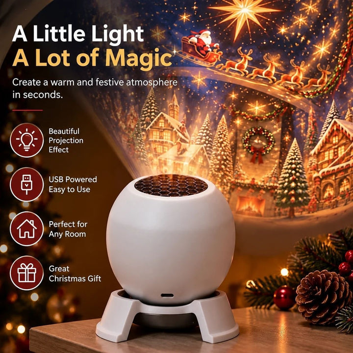Christmas Projector Light – Festive Patterns for Walls &amp; Ceiling