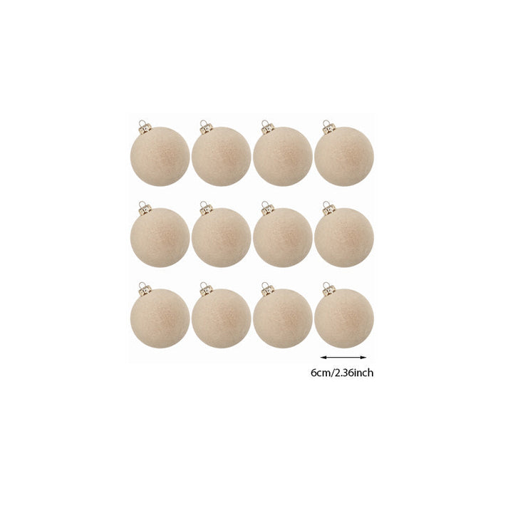 Colverro™ Velvet Christmas Ornaments Set of 12 with Soft Matte Finish