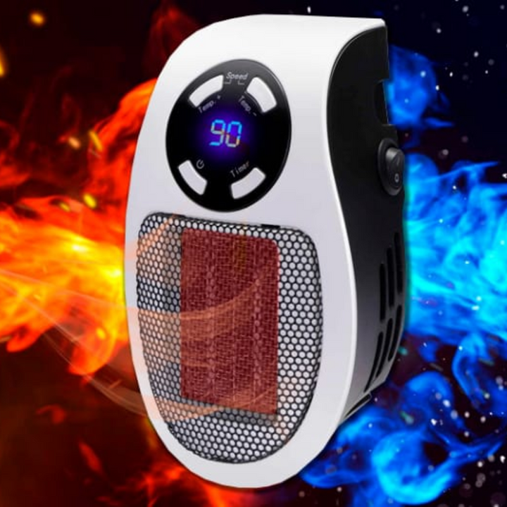 Colverro™ Plug-In Mini Space Heater with LED Display and Remote