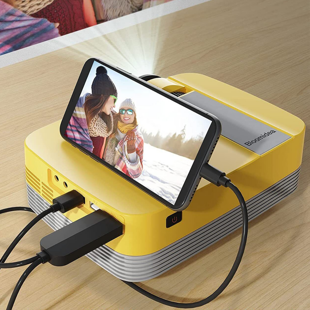 Colverro™ Mini HD Projector with Tripod and Built-In Speakers