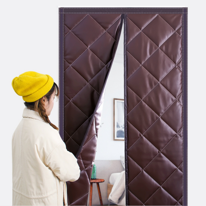 Colverro™ Magnetic Insulated Door Curtain – Stops Cold Winter Drafts