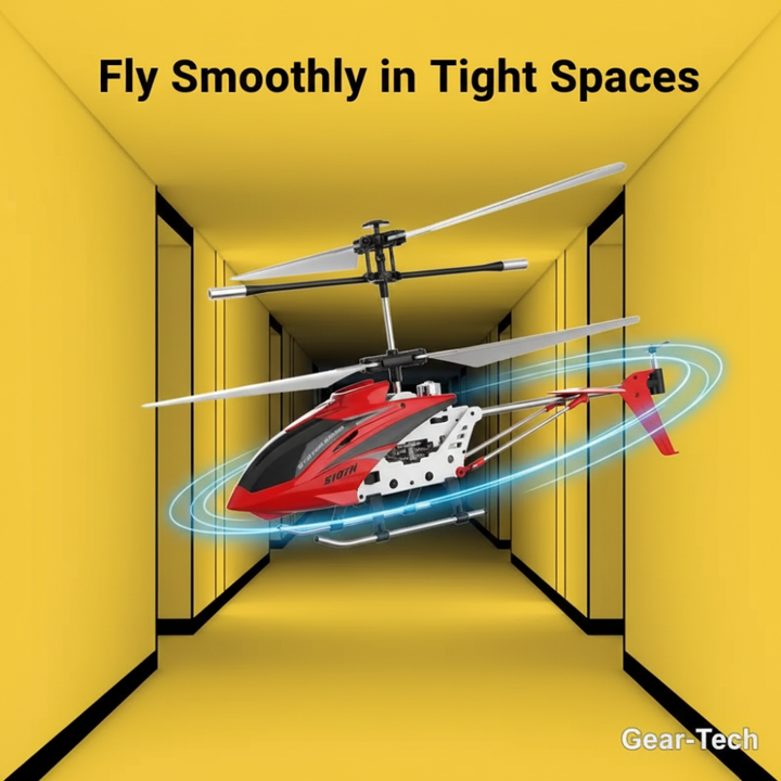 Colverro™ Remote Control Helicopter with LED Lights and Gyro Stabilizer